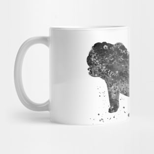 English bulldog puppy dog black and white Mug